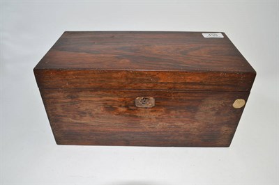 Lot 430 - A rosewood tea caddy