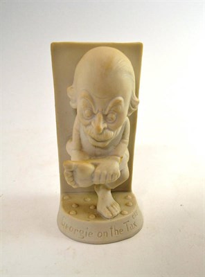 Lot 562 - 1912 Lloyd George spill vase, 'Georgie on the tax'