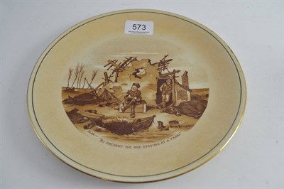 Lot 573 - 1917 Old Bill plate