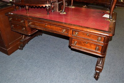 Lot 654 - A Victorian mahogany library desk