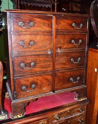 Lot 666 - A mahogany commode chest