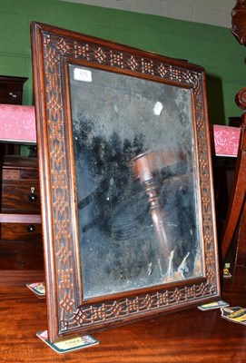 Lot 675 - A blind fret toilet mirror