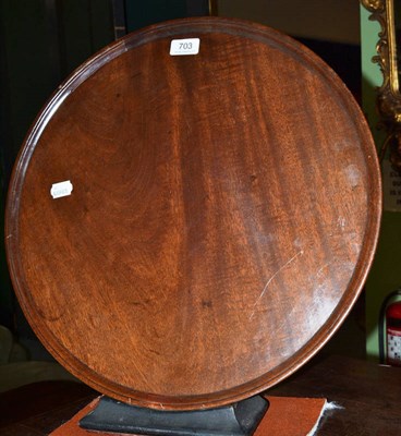 Lot 703 - A mahogany tray