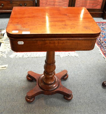 Lot 740 - A Victorian mahogany pedestal writing table