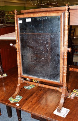 Lot 777 - Georgian mahogany dressing mirror