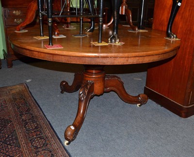 Lot 792 - Victorian mahogany circular dining table