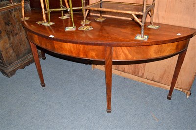 Lot 794 - A mahogany ";D"; section side table