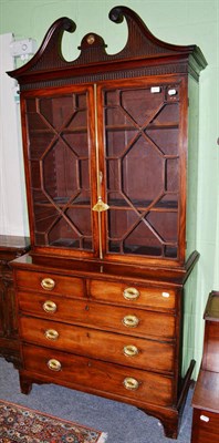 Lot 817 - A 19th century bookcase on chest