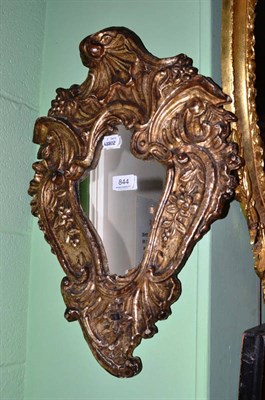 Lot 844 - An 18th century gilt gesso mirror