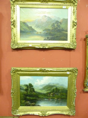 Lot 908 - Pair of oil paintings by William Langley