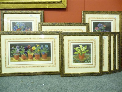 Lot 917 - Eight limited edition photo lithographs after Nel Whatmore, flowers