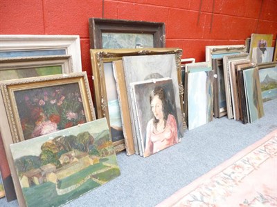 Lot 928 - A quantity of oil paintings by Gabriella Travis/Horsburgh including landscapes, still lives and...