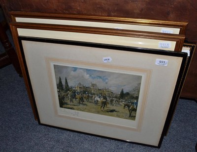 Lot 933 - Five colour sporting prints after Lionel Edwards, signed in pencil