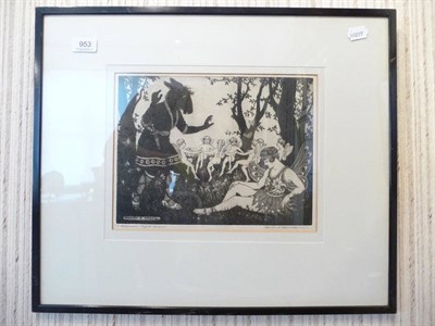 Lot 953 - Charles Dowell framed print 'A Midsummer Night's Dream'