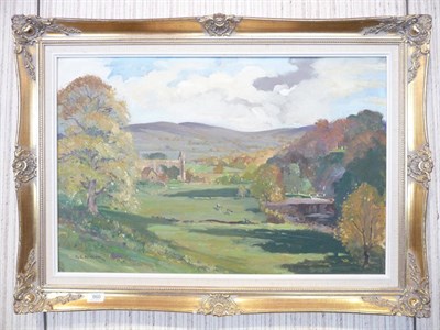 Lot 960 - G C Barlow 'Bolton Abbey', oil on canvas