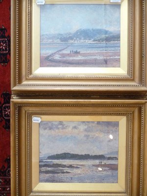 Lot 961 - A pair of gilt framed oils, seascapes by J Buxton Knight, signed and dated August 93