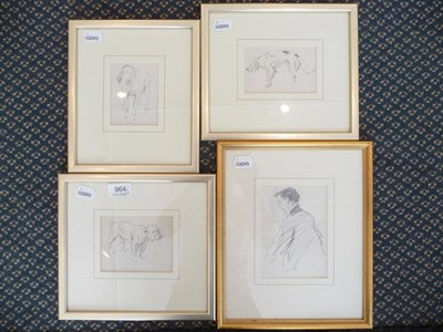 Lot 964 - Four sketches by John Atkinson from one of his sketch books