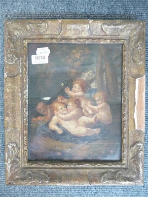 Lot 1018 - After Rubens, a gilt framed oil