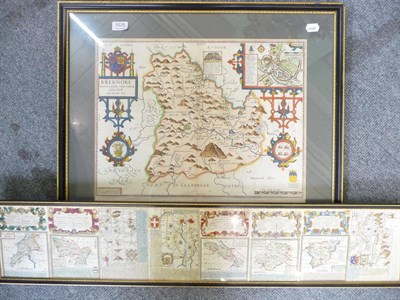 Lot 1035 - A 17th century John Speede map of 'Breknoke' circa 1696