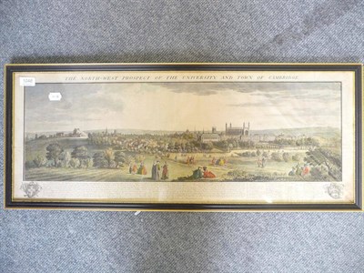 Lot 1046 - North West prospect of the University and town of Cambridge, with key