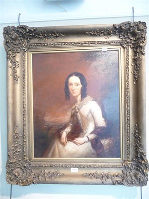 Lot 1059 - Oil painting by George Clint, portrait of Sarah Brignold, wife of the Founder of the Norwich Union