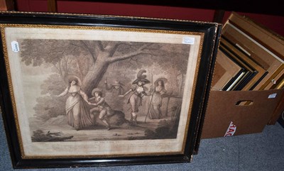 Lot 1077 - A quantity of framed engravings and watercolours (14)