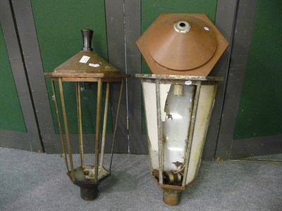 Lot 1087 - Pair of 20th century bridge lanterns