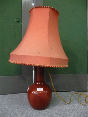 Lot 1096 - A sang de boeuf lamp