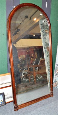 Lot 1118 - Tall 19th century mirror with arched top