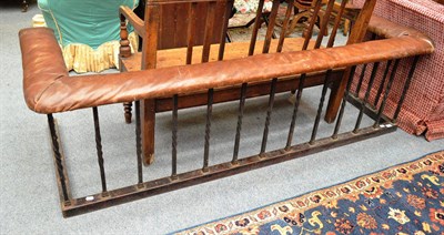 Lot 1142 - Wrought steel club fender