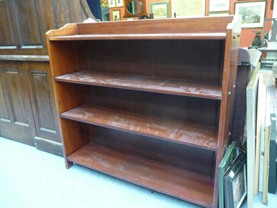 Lot 1144 - A mahogany open bookcase