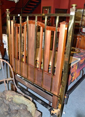 Lot 1150 - Victorian brass single bedstead