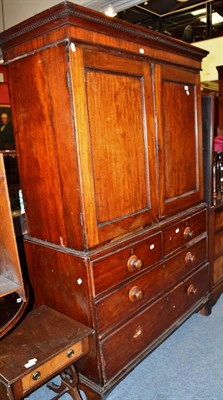 Lot 1177 - A mahogany press on chest