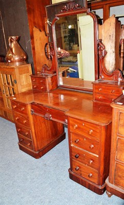 Lot 1180 - A mahogany dressing table