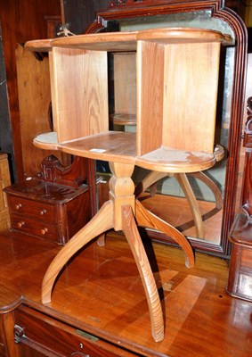 Lot 1181 - Pitch pine revolving book stand