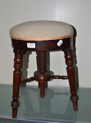 Lot 1200 - A music stool