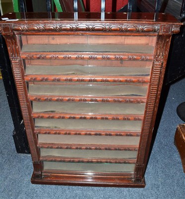 Lot 1206 - Shop display cabinet with eight end drawers (label on back F & J Smith cigarettes)