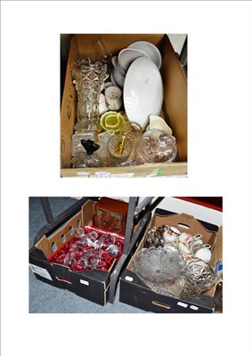 Lot 1212 - A quantity of ceramics and glass (4 boxes)