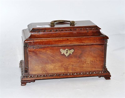 Lot 46 - An 18th century mahogany tea caddy