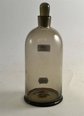 Lot 69 - Orrefors smoky colour glass decanter