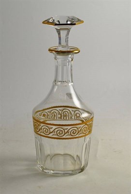 Lot 70 - An early 20th century Baccarat glass decanter with stopper