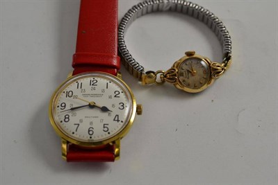 Lot 106 - A Girard Perregaux wristwatch and a lady's watch