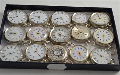Lot 107 - Fifteen lady's fob watches