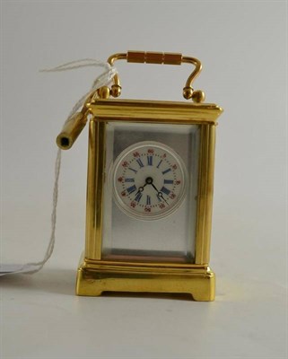 Lot 151 - Miniature carriage clock