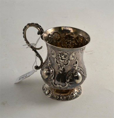 Lot 155 - Victorian silver mug 1839
