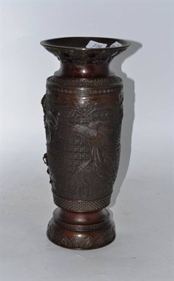 Lot 236 - A large 19th century Japanese bronze vase