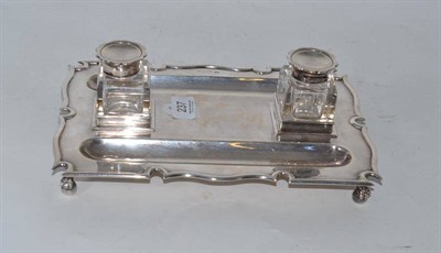 Lot 237 - Silver inkstand dish