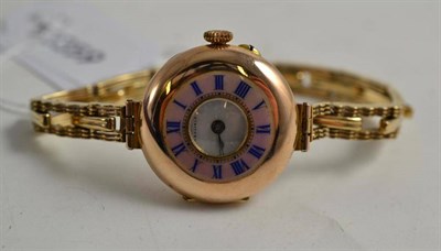 Lot 298 - A lady's wristwatch on expanding bracelet