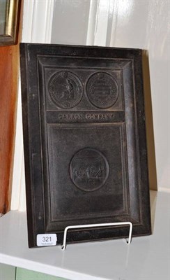 Lot 321 - A cast iron Carron Company, Declaration of Independence of the United States of America