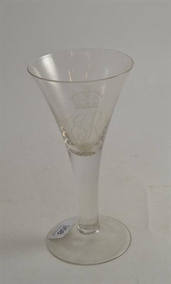 Lot 358 - A commemorative wine glass - Queen Elizabeth 1953